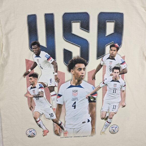 Vibras USA Soccer 2022 World Cup Qatar USMNT T-Shirt Size XL Streetwear Futbol - Picture 3 of 8